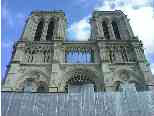 West entrance to Notre Dame de Paris.