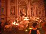 The Trevi Fountain, bursting forth out of a govenment office building... (There's Denise)