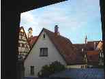 The view from our window in Gasthaus Raidel