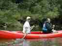 David makes a canoe run like a motorboat! copyright 2002 by B. Hom-Schnapp and R. Schnapp