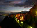 Twilight view of Mount Etna, bejeweled by glowing lava