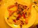 grilled seafood plate (calamari, shrimp, freshwater shrimp, grilled stuffed swordfish)
